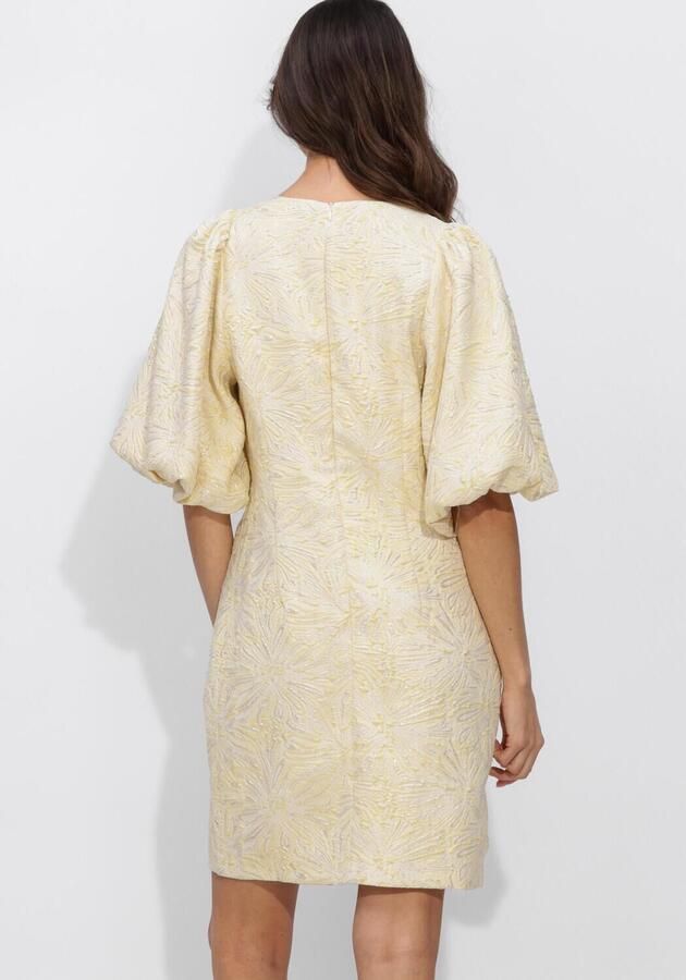 NOTRE-V Dames Jurken Nv-henderika Brocade Dress Creme - Foto 2