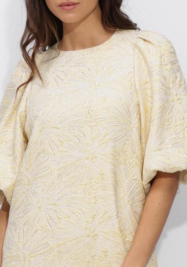 NOTRE-V Dames Jurken Nv-henderika Brocade Dress Creme - Foto 3