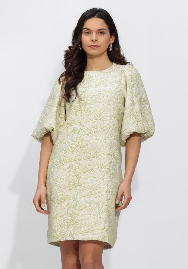 NOTRE-V Dames Jurken Nv-henderika Brocade Dress Groen