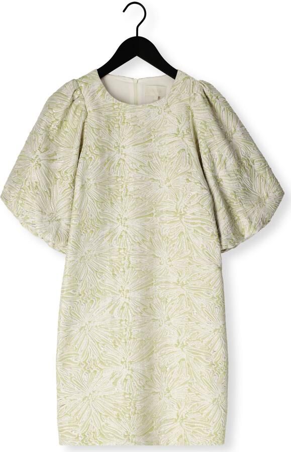 NOTRE-V Dames Jurken Nv-henderika Brocade Dress Groen - Foto 4