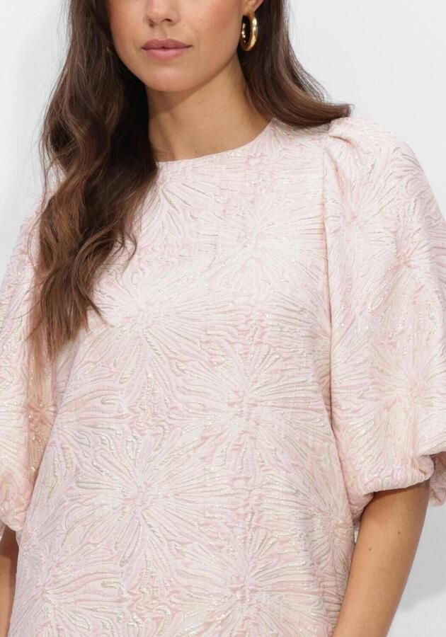 NOTRE-V Dames Jurken Nv-henderika Brocade Dress Roze - Foto 3