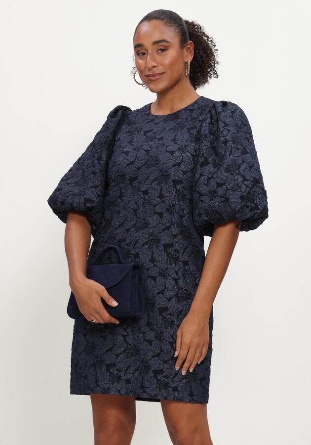 NOTRE-V Dames Jurken Nv-izette Toned Brocade Donkerblauw