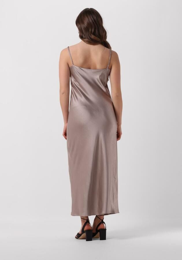 Notre-v Dames Jurken Satin Strap Dress Beige Dames