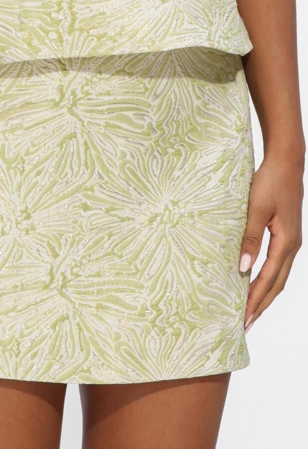 NOTRE-V Dames Rokken Nv-hendrina Brocade Skirt Lime - Foto 4