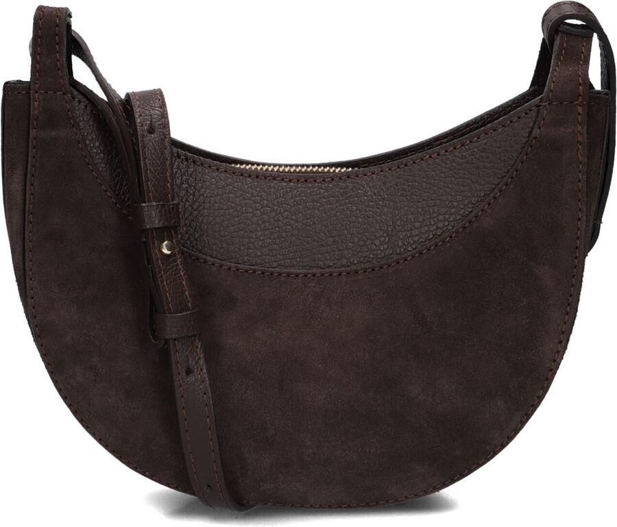 Notre-V Schoudertassen Daisy Suede Grain Bruin One size