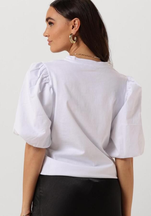 NOTRE-V Dames Tops & T-shirts Nv-dolf Puff Sleeve Top Wit - Foto 2