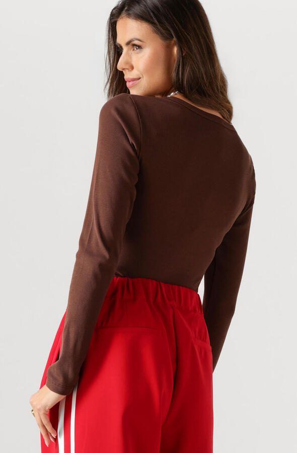 NOTRE-V Dames Tops & T-shirts Nv-eelke Round Neck Bruin - Foto 3