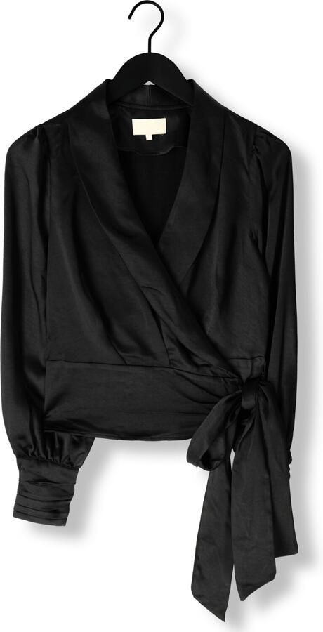 Notre-v Zwarte Wrap Top voor Vrouwen Black Dames - Foto 3