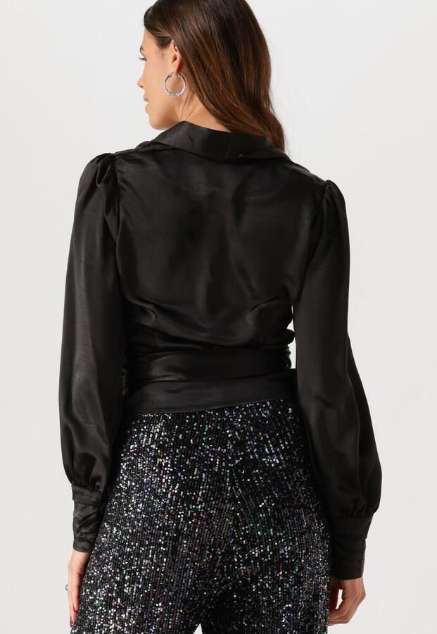 Notre-v Zwarte Wrap Top voor Vrouwen Black Dames - Foto 2