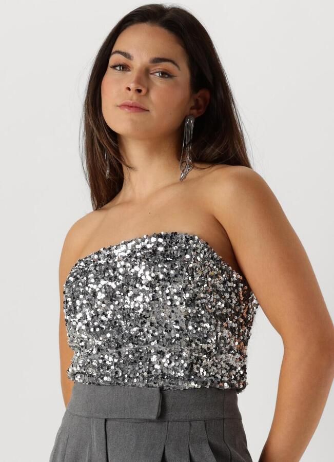 Notre-v Paillet Zilveren Top voor Feestelijke Gelegenheden Gray Dames - Foto 4