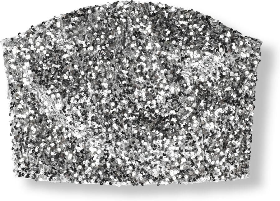 Notre-v Paillet Zilveren Top voor Feestelijke Gelegenheden Gray Dames