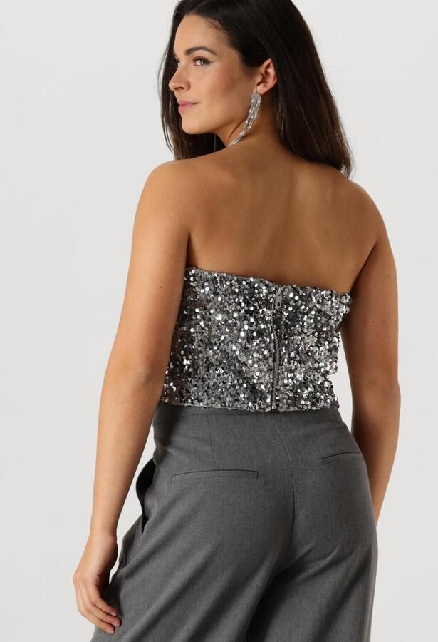Notre-v Paillet Zilveren Top voor Feestelijke Gelegenheden Gray Dames - Foto 3
