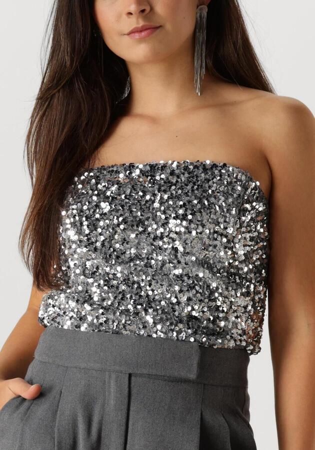 Notre-v Paillet Zilveren Top voor Feestelijke Gelegenheden Gray Dames - Foto 2
