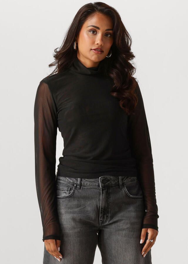 NOTRE-V Dames Tops & T-shirts Nv-guliana Mesh Top Zwart - Foto 4