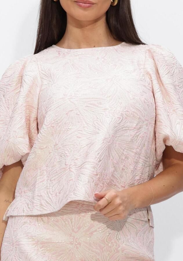 NOTRE-V Dames Tops & T-shirts Nv-hennie Brocade Top Lichtroze - Foto 3