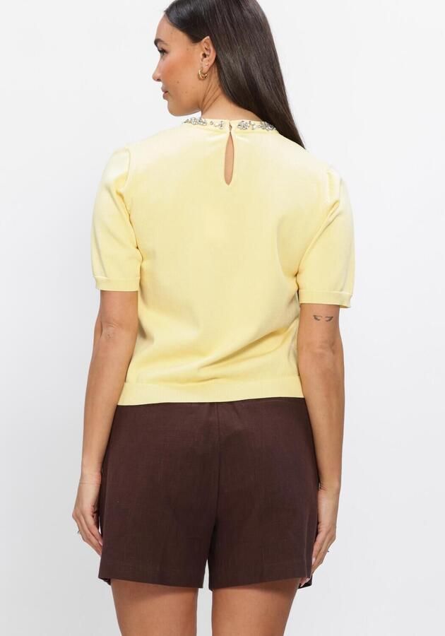 NOTRE-V Dames Tops & T-shirts Nv-herma Butter Yellow - Foto 4