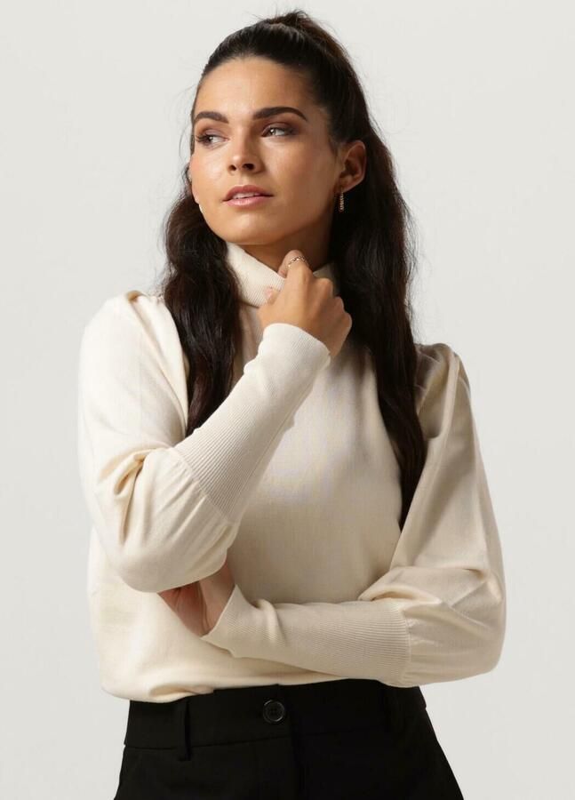 NOTRE-V Dames Truien & Vesten Basic Knit Blouse Ecru - Foto 4