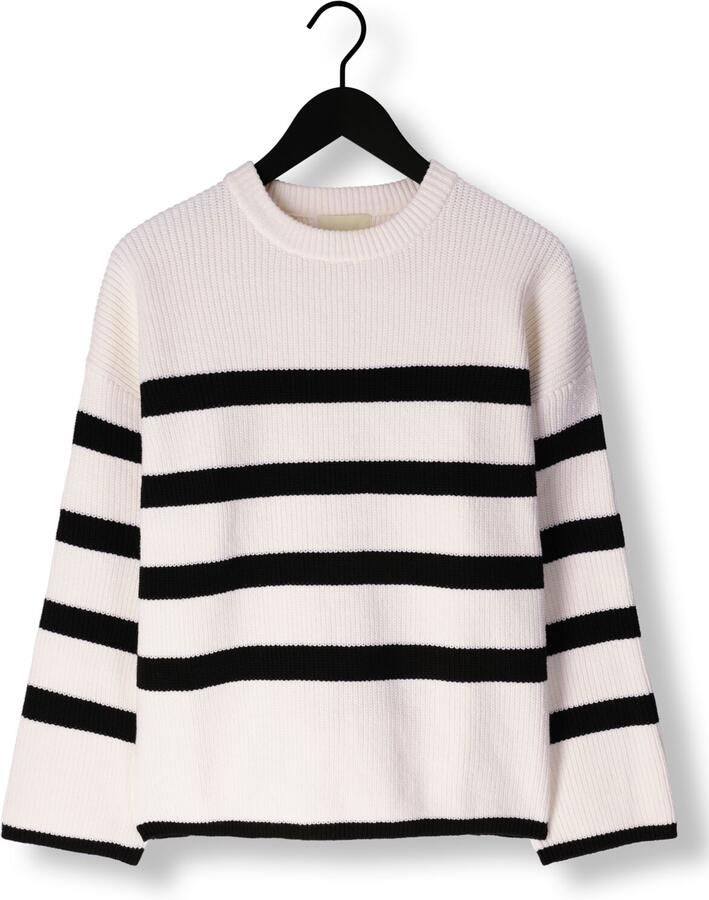 Notre-v Zwarte Trui Nv-Dune Stijl White Dames