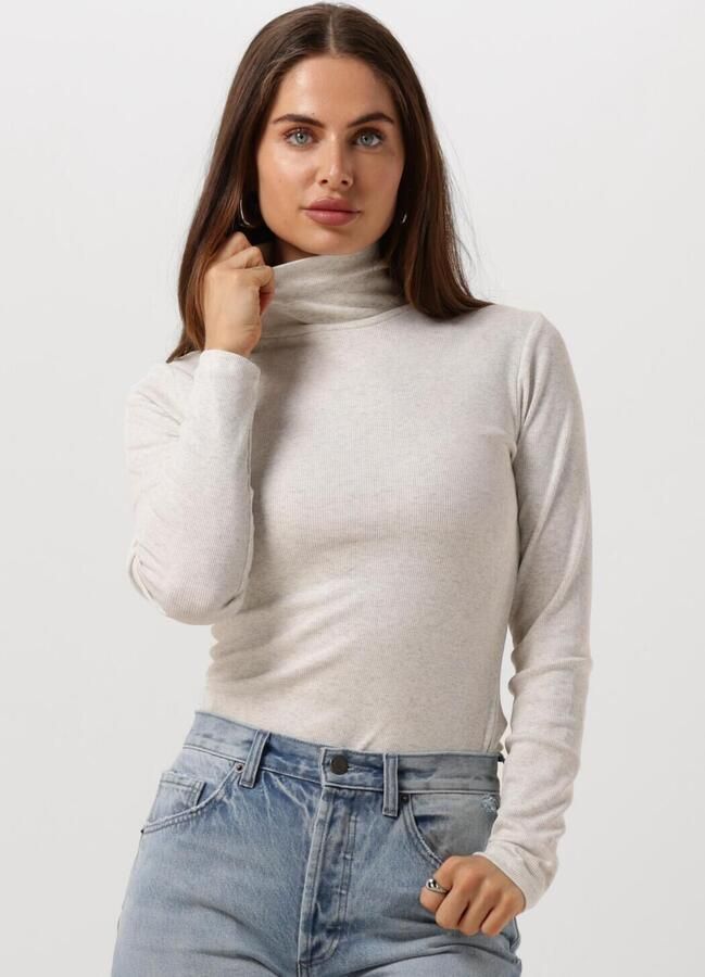 NOTRE-V Dames Truien & Vesten Nv-elize Rollneck Ecru - Foto 4