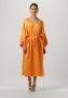 NOTRE-V Dames Jurken Nv-belle Midi Dress Oranje - Thumbnail 1
