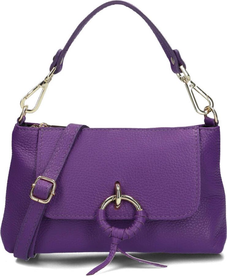 Notre-v Paarse Leren Schoudertas Cosi Purple Dames