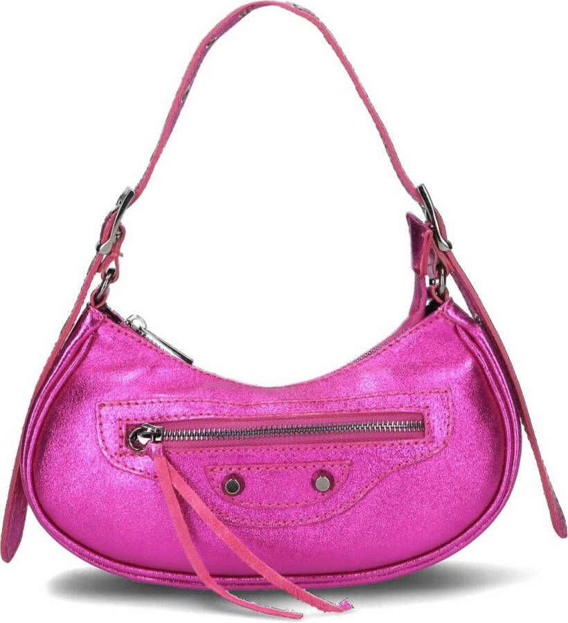Notre-v Roze Metallic Schoudertas Britt Pink Dames