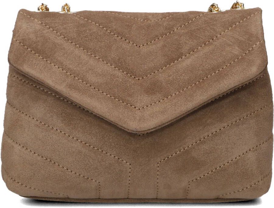 Notre-V Taupe Schoudertas Celine Suede