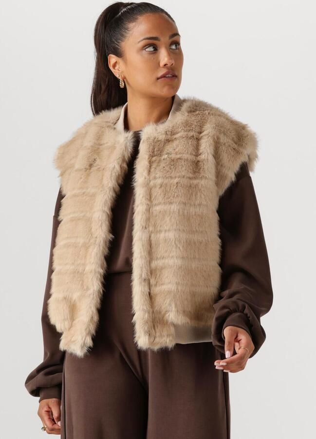 NUKUS Dames Blazers Billy Gilet Stripe Zand - Foto 4