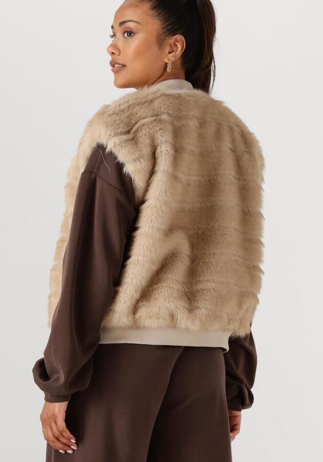 NUKUS Dames Blazers Billy Gilet Stripe Zand