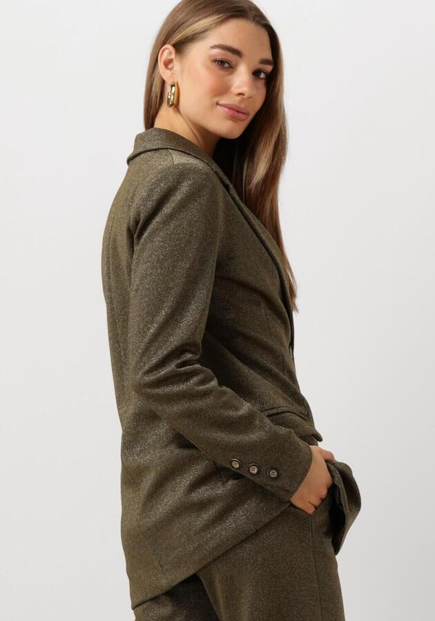 Nukus Elegante Olijf Lurex Blazer Green Dames - Foto 2