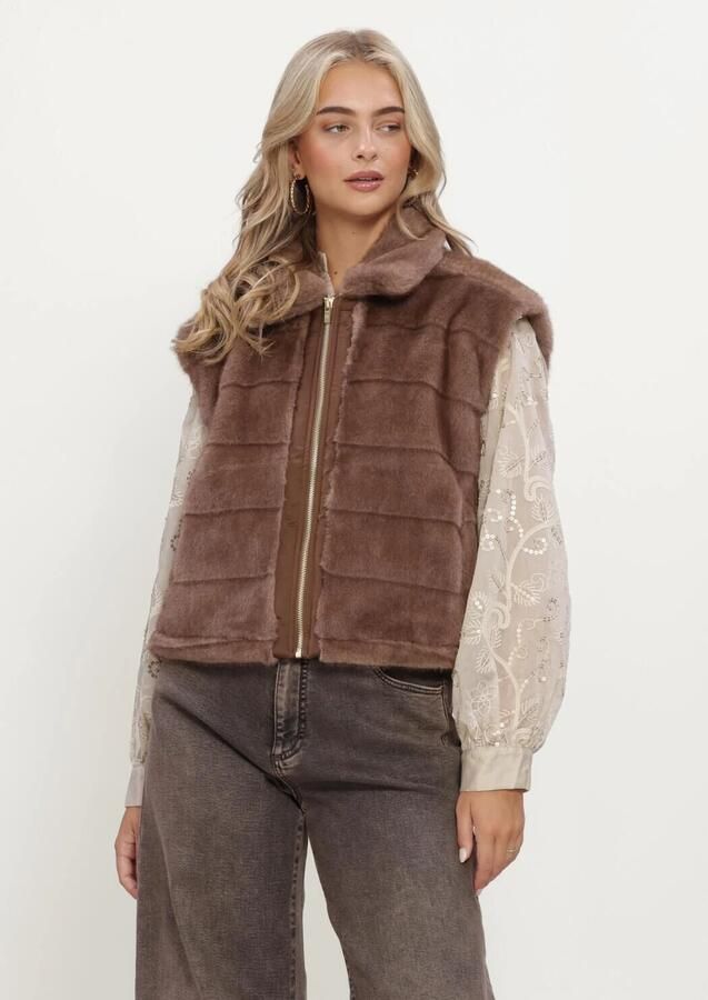 NUKUS Dames Blazers Hani Gilet Bruin