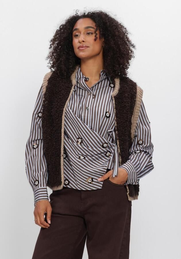 NUKUS Dames Blazers Lana Gilet Bruin