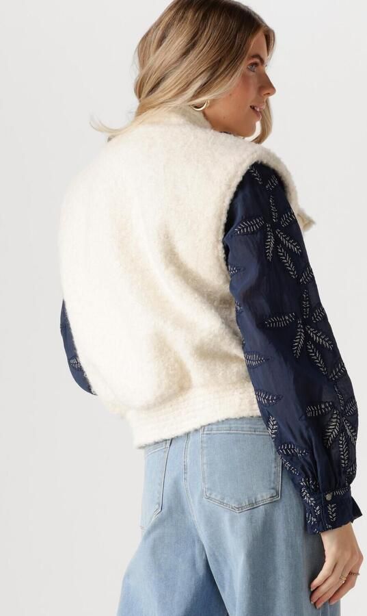 Nukus Wit Boucle Gilet voor Vrouwen White Dames - Foto 3