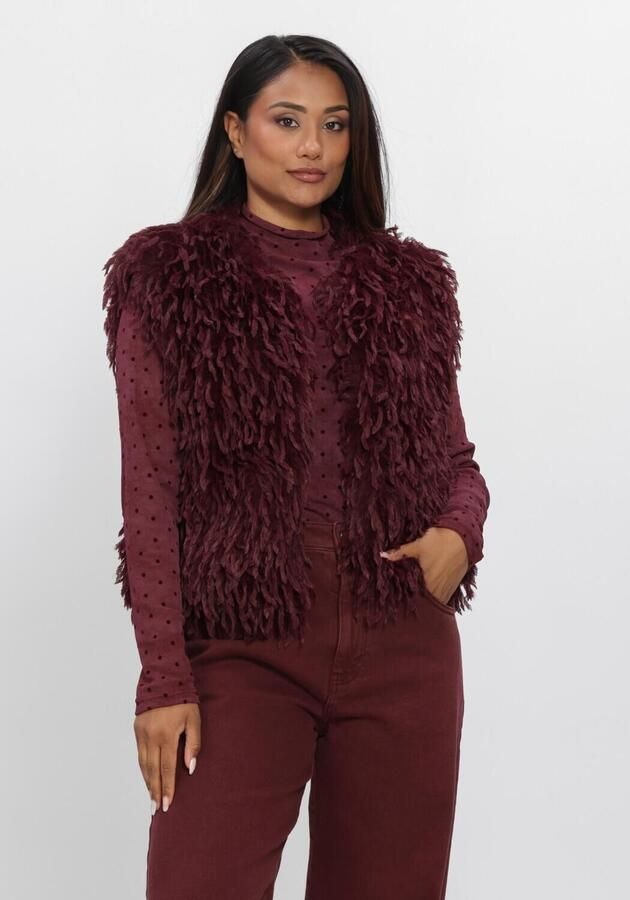 NUKUS Dames Blazers Mila Gilet Feather Bordeaux
