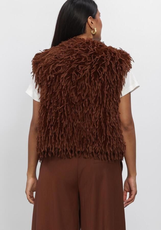 NUKUS Dames Blazers Mila Gilet Feather Bruin - Foto 2
