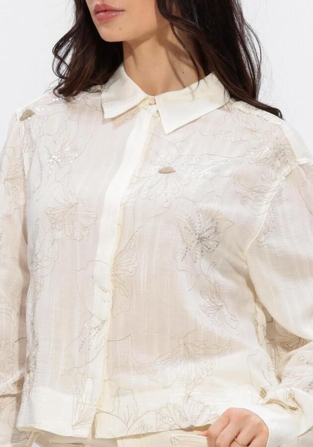 NUKUS Dames Blouses Adora Blouse Embroidery Ecru - Foto 4