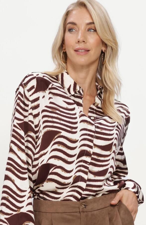 NUKUS Dames Blouses Adora Blouse Zebra Ecru - Foto 4