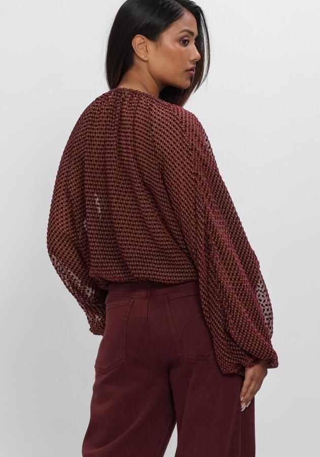 NUKUS Dames Blouses Alicia Blouse Pattern Bordeaux - Foto 3