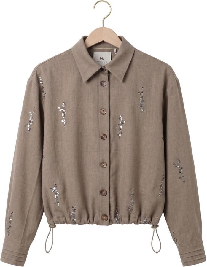 NUKUS Dames Blouses Annelynn Blouse Paillet Beige - Foto 2