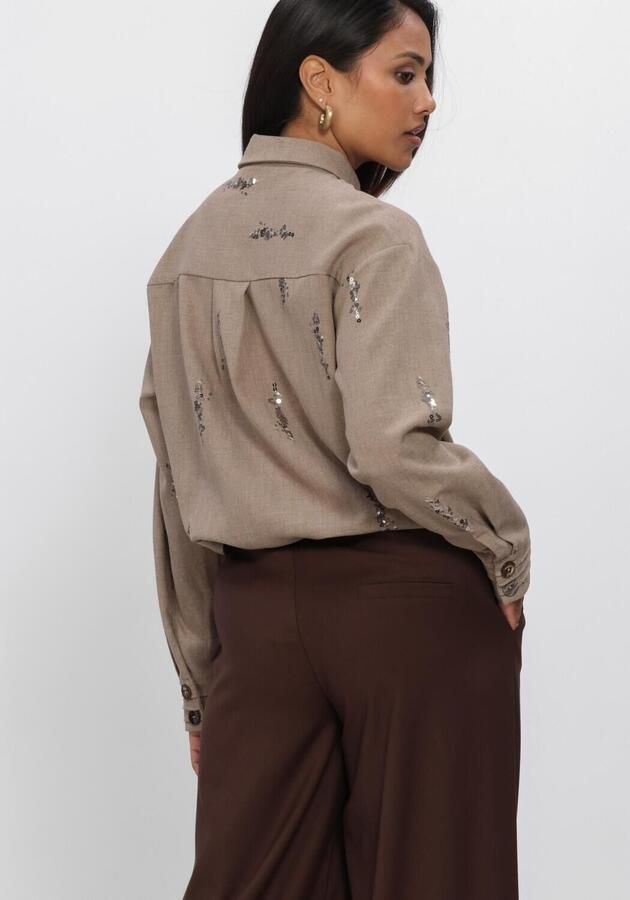 NUKUS Dames Blouses Annelynn Blouse Paillet Beige - Foto 3