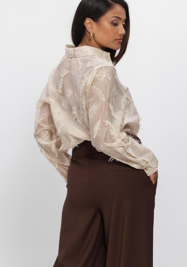 NUKUS Dames Blouses Aysha Blouse Feathers Creme - Foto 3