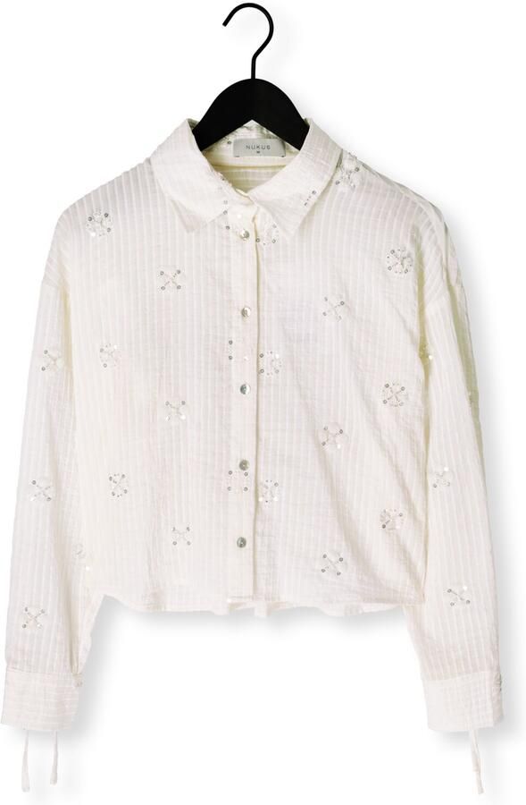 NUKUS Dames Blouses Bailey Blouse Beads Gebroken Wit - Foto 4