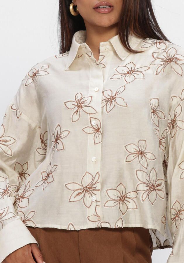 NUKUS Dames Blouses Bailey Blouse Flower Ecru - Foto 4