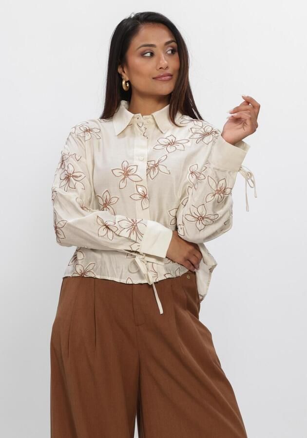 NUKUS Dames Blouses Bailey Blouse Flower Ecru