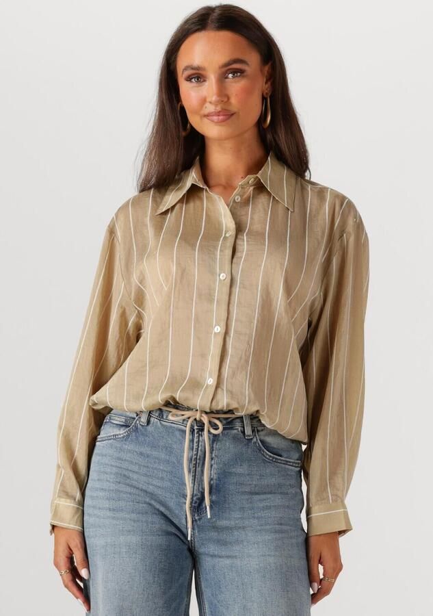 NUKUS Dames Blouses Iris Blouse Stripe Goud - Foto 4