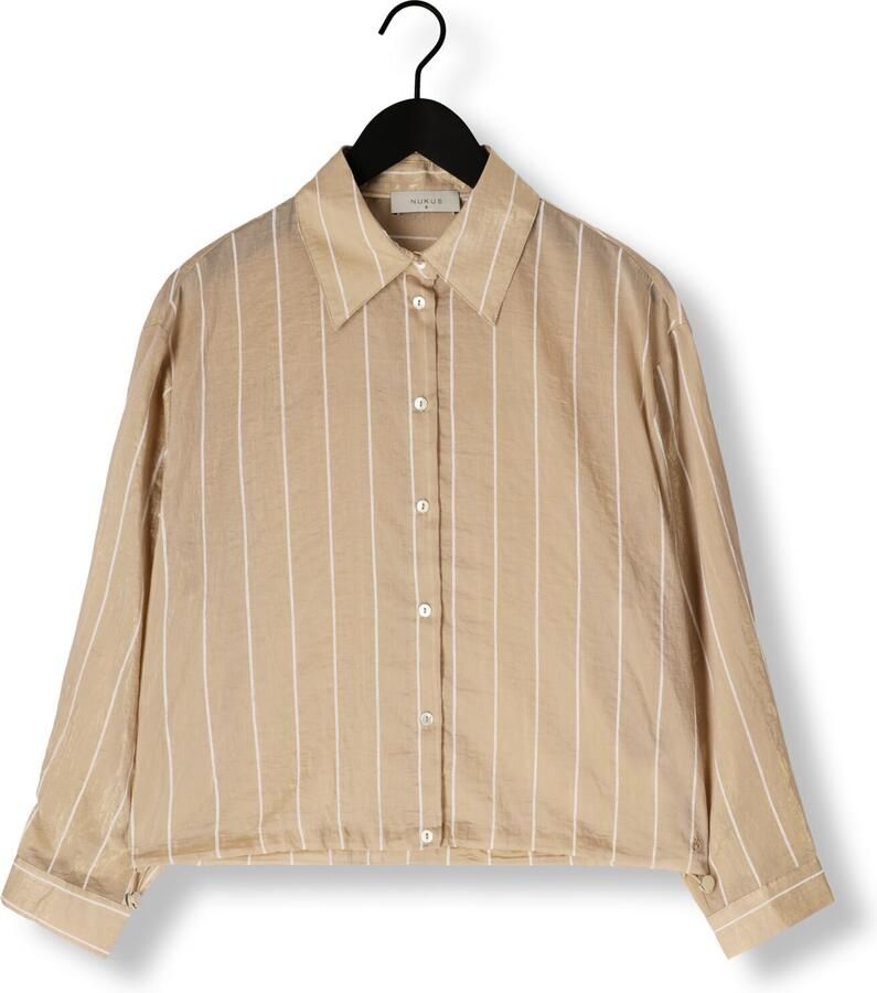 NUKUS Dames Blouses Iris Blouse Stripe Goud