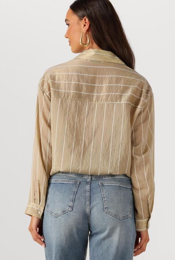 NUKUS Dames Blouses Iris Blouse Stripe Goud - Foto 3
