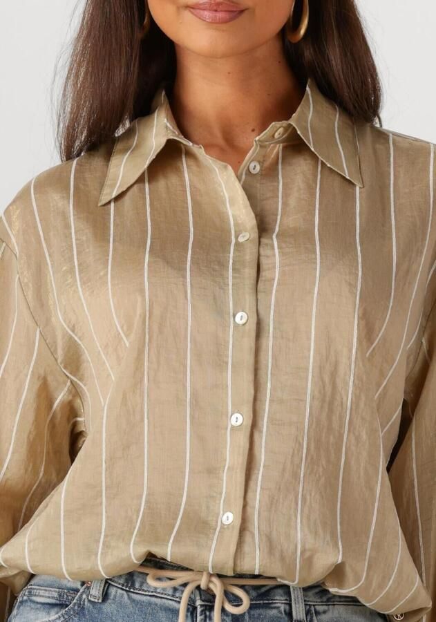 NUKUS Dames Blouses Iris Blouse Stripe Goud - Foto 2