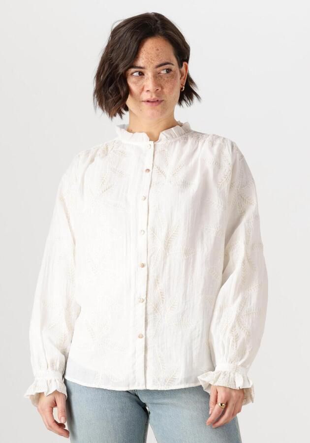 NUKUS Dames Blouses Jenna Blouse Embroidery Wit - Foto 4