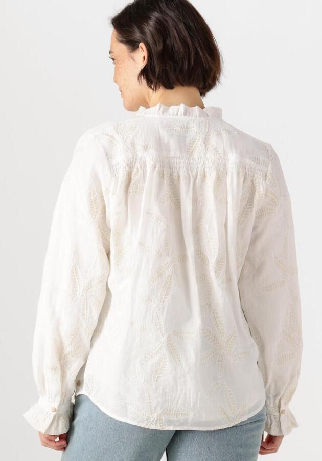 NUKUS Dames Blouses Jenna Blouse Embroidery Wit - Foto 2